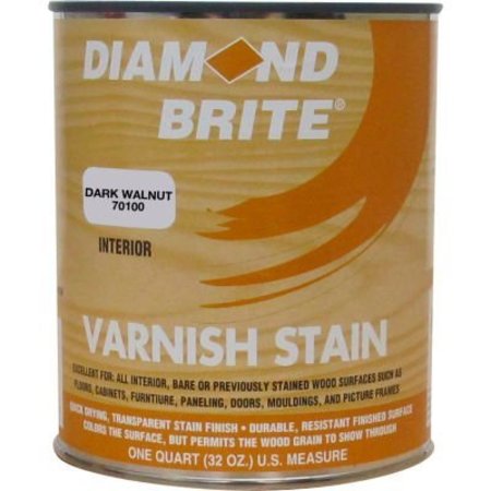 DIAMOND BRITE Diamond Brite Oil Varnish Stain Paint, Dark Walnut 32 Oz. Pail - 70100-4